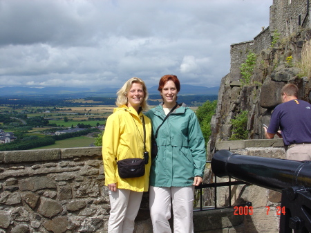 Tammy and sister Nicole in Scotland