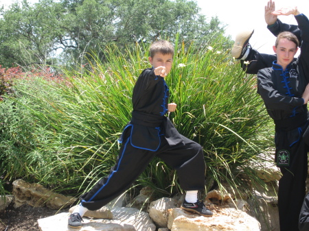 Matthew earns his black belt July 2008