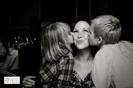 me and my kids at a wedding in Victoria