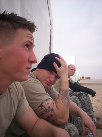 Zack (on left) in Iraq '08