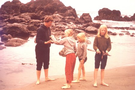 My sisters and I in Oregon as children