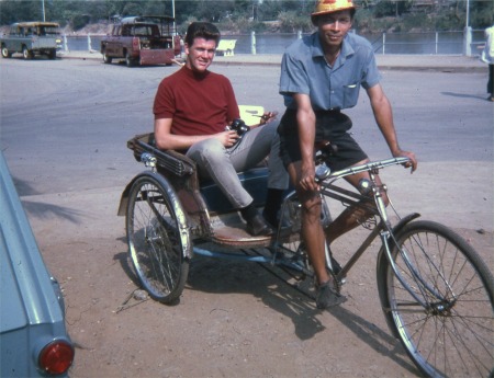 Getting a Thai taxi ride summer 1968