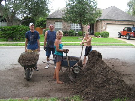 the mulch pile