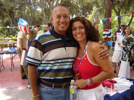 Hubby and I on the 4th of July 2007 at NATO.