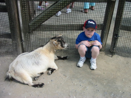 Stephen at the zoo.