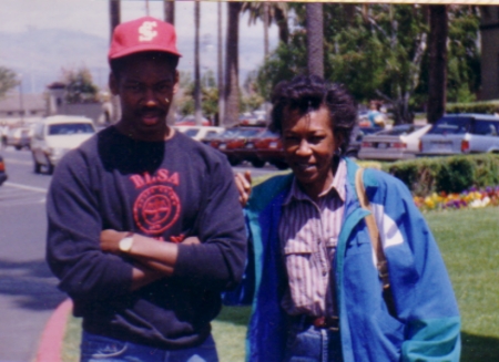 Hanging out with mom in San Jose