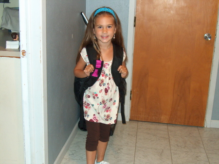 Stephanie's first day of school