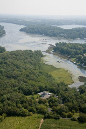 My home on the lake - aerial view