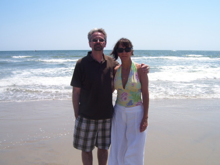 john & mary ann on beach