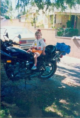 Daughter Katie on my XS-1100