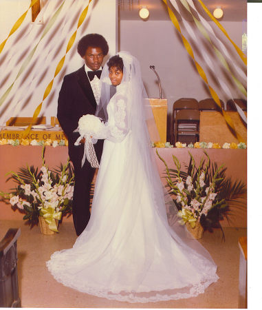 dwayne & me on our wedding day
