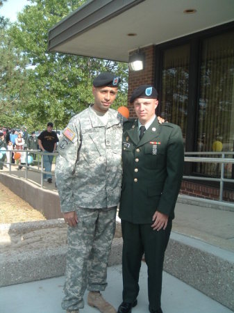 me and my nephew at his basic graduation