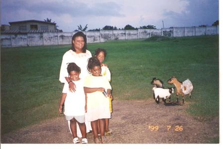 gwen and the girls - nigeria landscape