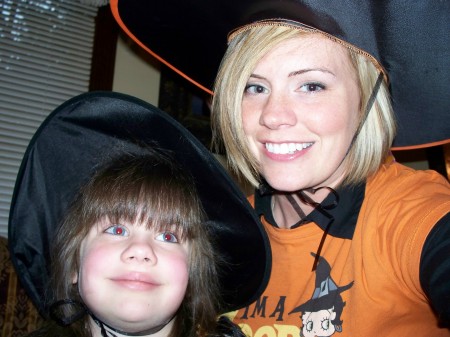 Wife and Daughter on Halloween 2008