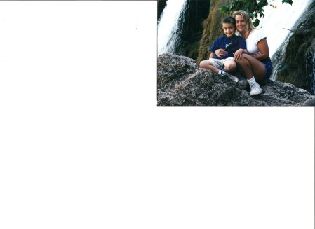 Turner Falls, Me with my son Max