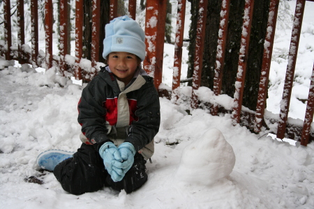 Riley's first Snowman 2006