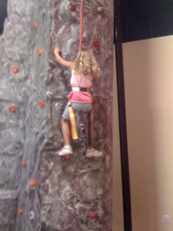 Skylar Rock climbing