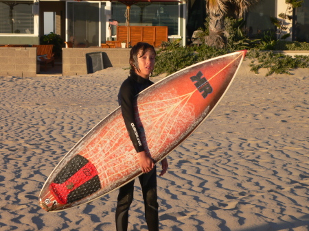 HARRISON W/ HIS NEW KR BOARD