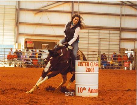 Larisa's big barrel race competition