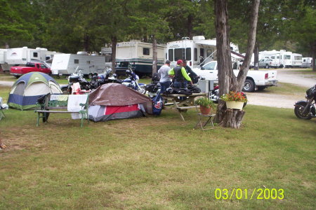 camp site at RV park in Mountain View