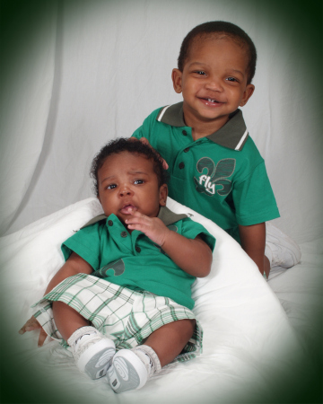 My lil' men Carlito and Tyjon