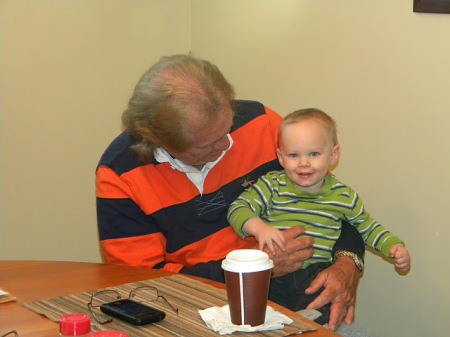 "Grandad" Rick and Nathaniel at 14 mos.