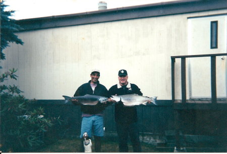 me and mark rochester showing off or salmons