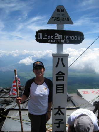 Halfway up Mt. Fuji