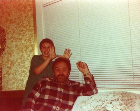 Andrew and his dad Tom