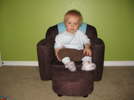 Spencer's new reading chair