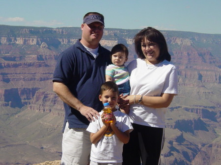 The family at the Grand Canyon