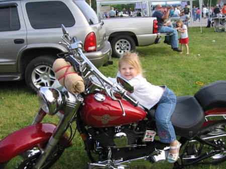 Adeline 2 and1/2 years old...loves the bikes..