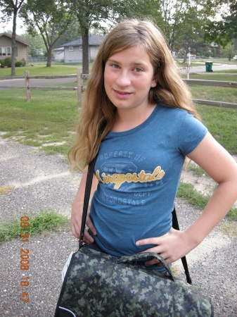 Alli's 1st day of 7th grade 2008