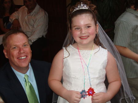 Miss Caitlin and me at her communion party