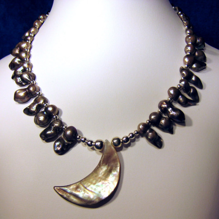 Shell Moon necklace
