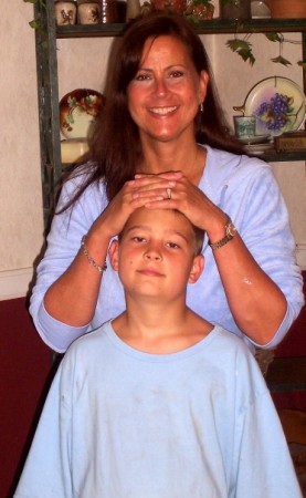 Mom and David(before he grew a foot!)