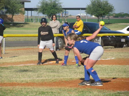 Hayley pitching