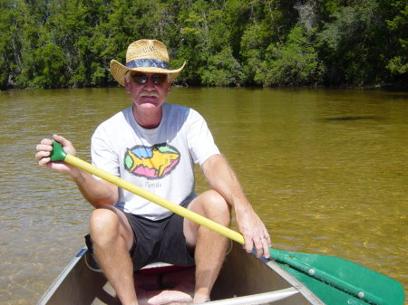 me canoeing