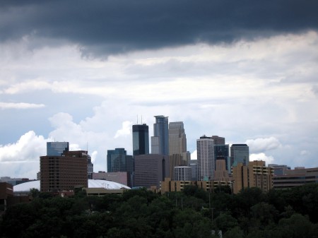 Storm over Minneapolis