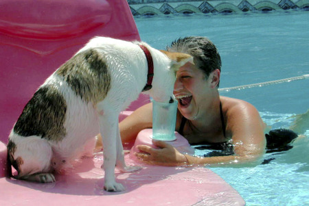 Sophie at Pool