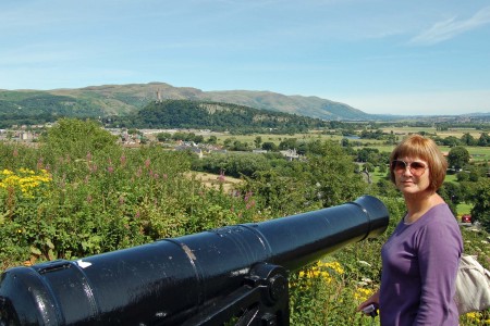 At the Beheading Stone in Stering Scotland