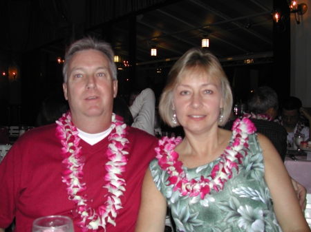 Jeff and Tami at the luau 2007