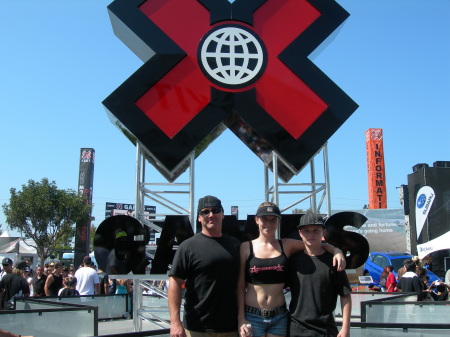 Hubby and kids Xgames 2008