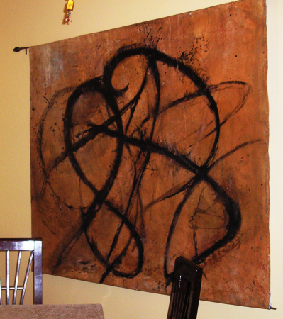 painted hanging canvas