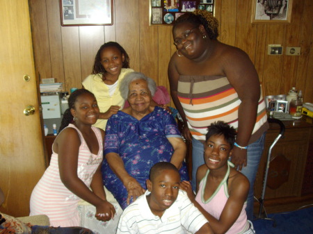 MY daughters, neice, nephew and Grandmother