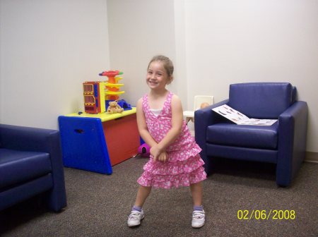 my lil girl, rebecca at 5