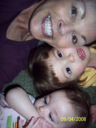 Nana & my two little girls, Jilly and Maddie