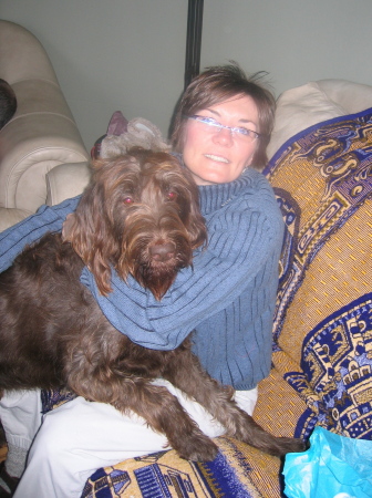 With my Labradoodle Sidney