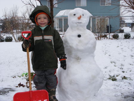 Christian in the snow