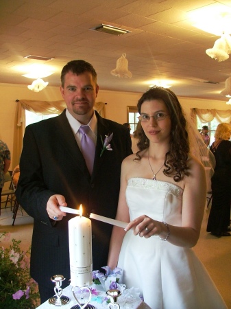 My wifie and I on our wedding day